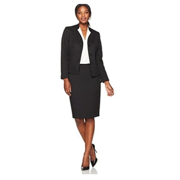 Le Suit Black Work Skirt - Picture 1 of 4